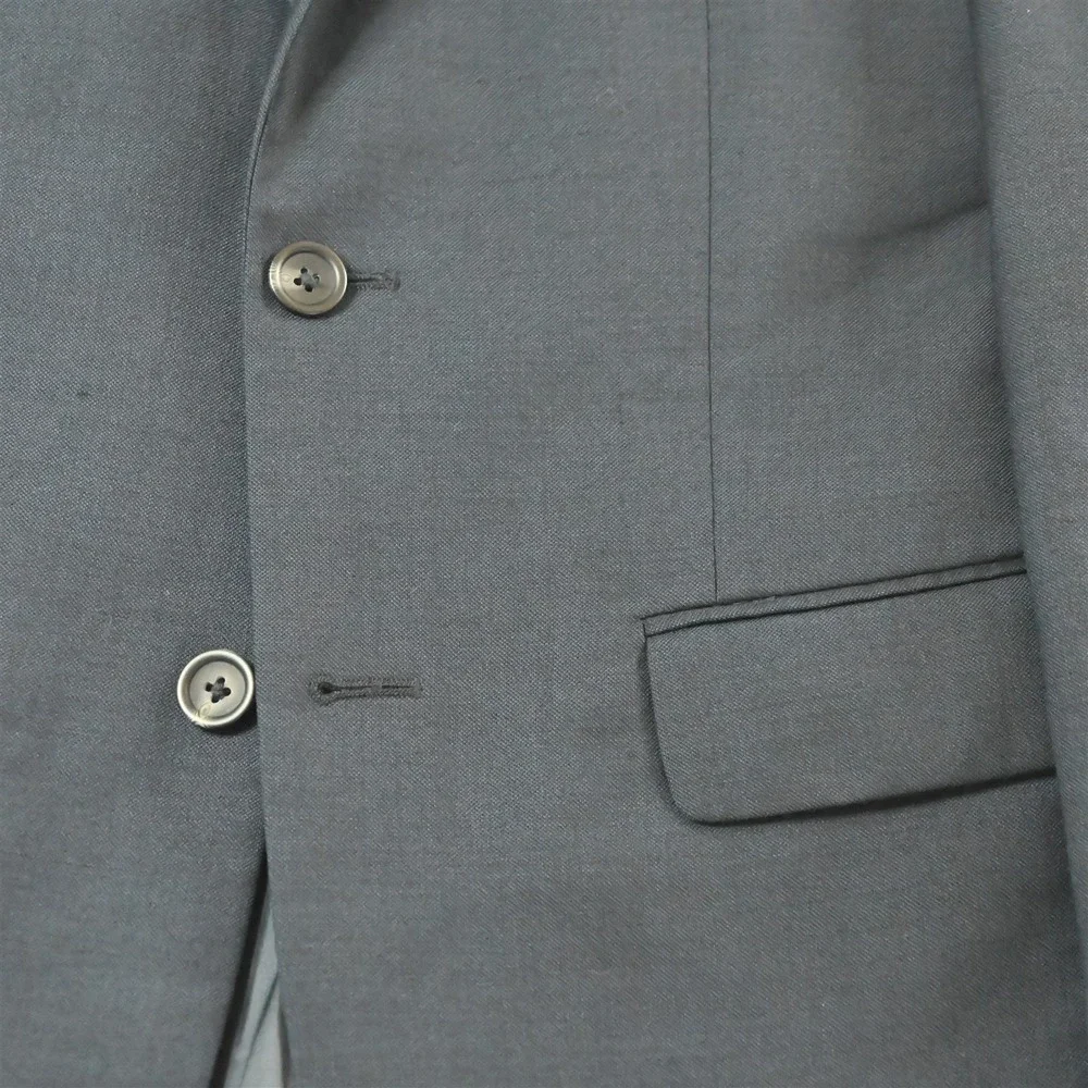 Pronto Uomo‎ 36R Blue 100% Wool Mens Blazer Suit Jacket Sport Coat